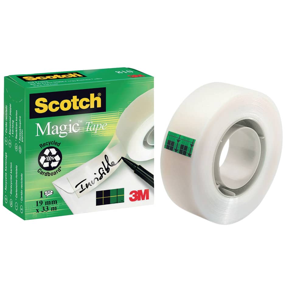 Nastro adesivo Scotch® Magic™ 810 19 mm x 33 m trasparente opaco 810-1933