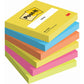 Foglietti riposizionabili Post-it® Notes Energy 76x76 mm neon assortiti conf. 6 bloc. da 100 ff - 654-TFEN