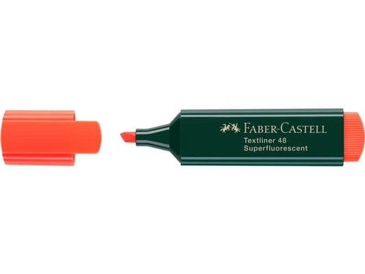 Evidenziatore Faber-Castell Textliner 48 Refill tratto 1-2-5 mm arancione fluo 154815