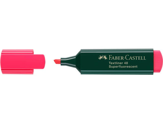 Evidenziatore Faber-Castell Textliner 48 Refill tratto 1-2-5 mm rosso 154821
