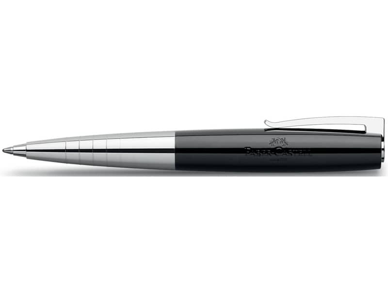 Penne a sfera Faber-Castell Loom Piano B fusto finiture resina nera 149310