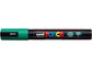 Marcatore a tempera POSCA Uni-Ball punta tonda 1,8-2,5 mm verde M PC5M V