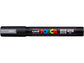 Marcatore a tempera POSCA Uni-Ball punta tonda 1,8-2,5 mm argento M PC5M ARG