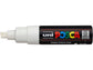 Marcatore a tempera POSCA Uni-Ball punta a scalpello 8 mm bianco M PC8K BI