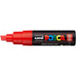 Marcatore a tempera POSCA Uni-Ball punta a scalpello 8 mm rosso M PC8K R