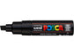Marcatore a tempera POSCA Uni-Ball punta a scalpello 8 mm nero M PC8K N