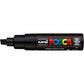 Marcatore a tempera POSCA Uni-Ball punta a scalpello 8 mm nero M PC8K N