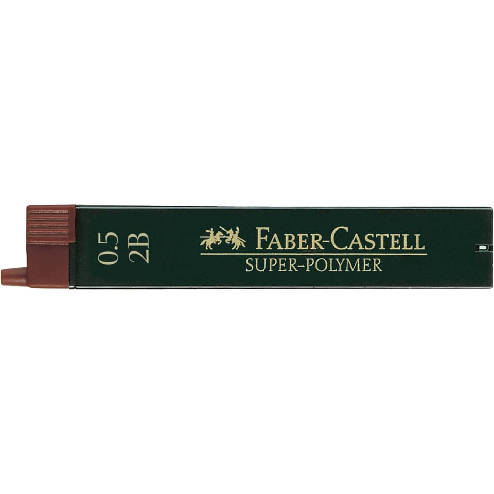 Mine Faber-Castell Super Polymer 0,5 mm 2B astuccio da 12 - 120502