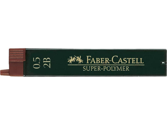 Mine Faber-Castell Super Polymer 0,5 mm 2B astuccio da 12 - 120502