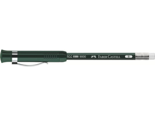 Matita con gommino Faber-Castell CASTELL 9000 Extender B - set con matita con allungalapis + temperino - 119037