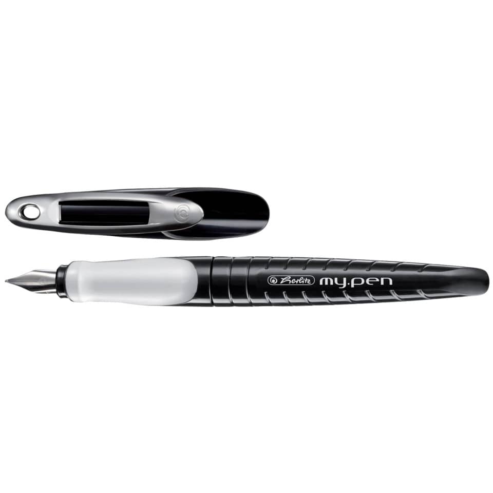 Penna stilografica Herlitz My.pen M bianco/nero 10999746