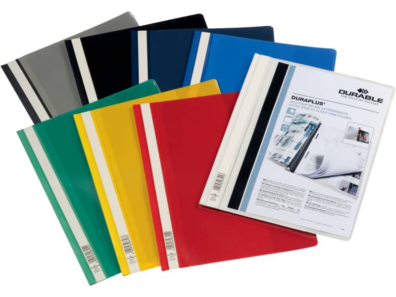 Cartellina ad aghi DURABLE DURAPLUS® A4 colori assortiti Conf. 25 pezzi - 257900