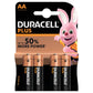 Batterie alcaline Duracell Plus Power Stilo 1500 mAh AA conf. da 4 - DU0100