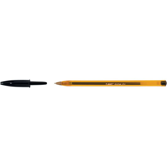 Penna a sfera BIC Cristal Fine 0,8 mm nero 872731