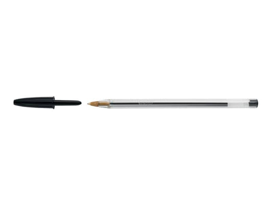 Penna a sfera BIC Cristal M 1 mm nero Conf. 50 pezzi - 8373639