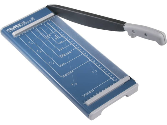 Taglierina a leva Dahle Hobby con pressino manuale max 8 fogli - luce 320-0,8 mm blu 00502-20043