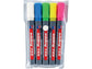 Marcatori Neon per lavagne edding 725 punta scalpello 2-5 mm assortiti confezione da 5 - 4-725-5