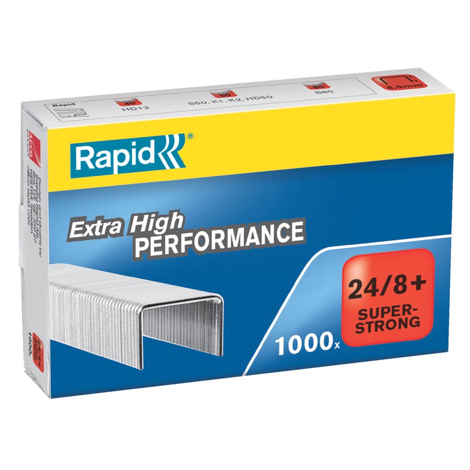 Punti metallici Rapid Super Strong 24/8+  conf. da 1000 - 24858500