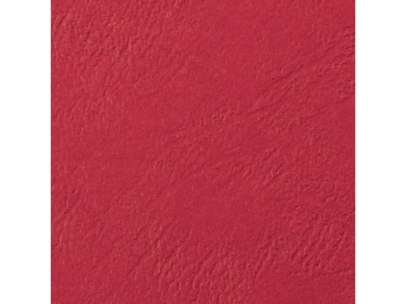 Copertine per rilegatura GBC Leathergrain in cartoncino goffrato rosso  conf da 100 copertine - CE040031