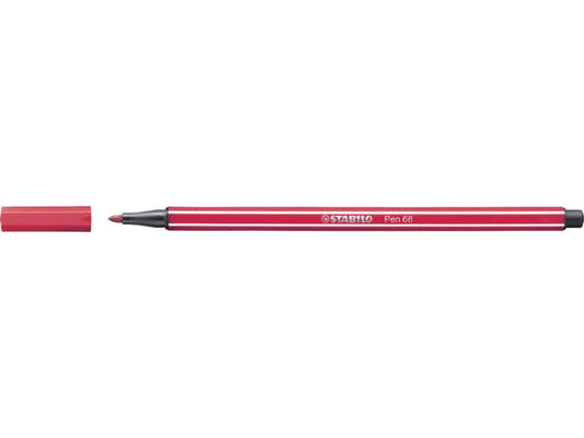 Pennarello Stabilo Pen 68 1 mm rosso scuro - 68/50