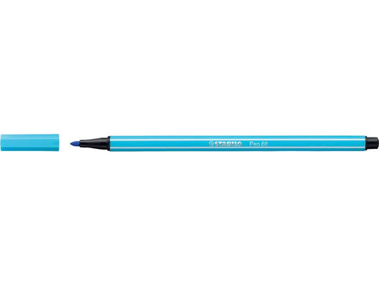 Pennarelli Stabilo Pen 68 1 mm azzurro - 68/57