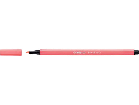 Pennarelli Stabilo Pen 68 1 mm rosso fluo - 68/040