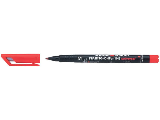 Penna Stabilo OHPen universal Superfine (S) 0,4 mm rosso 841/40