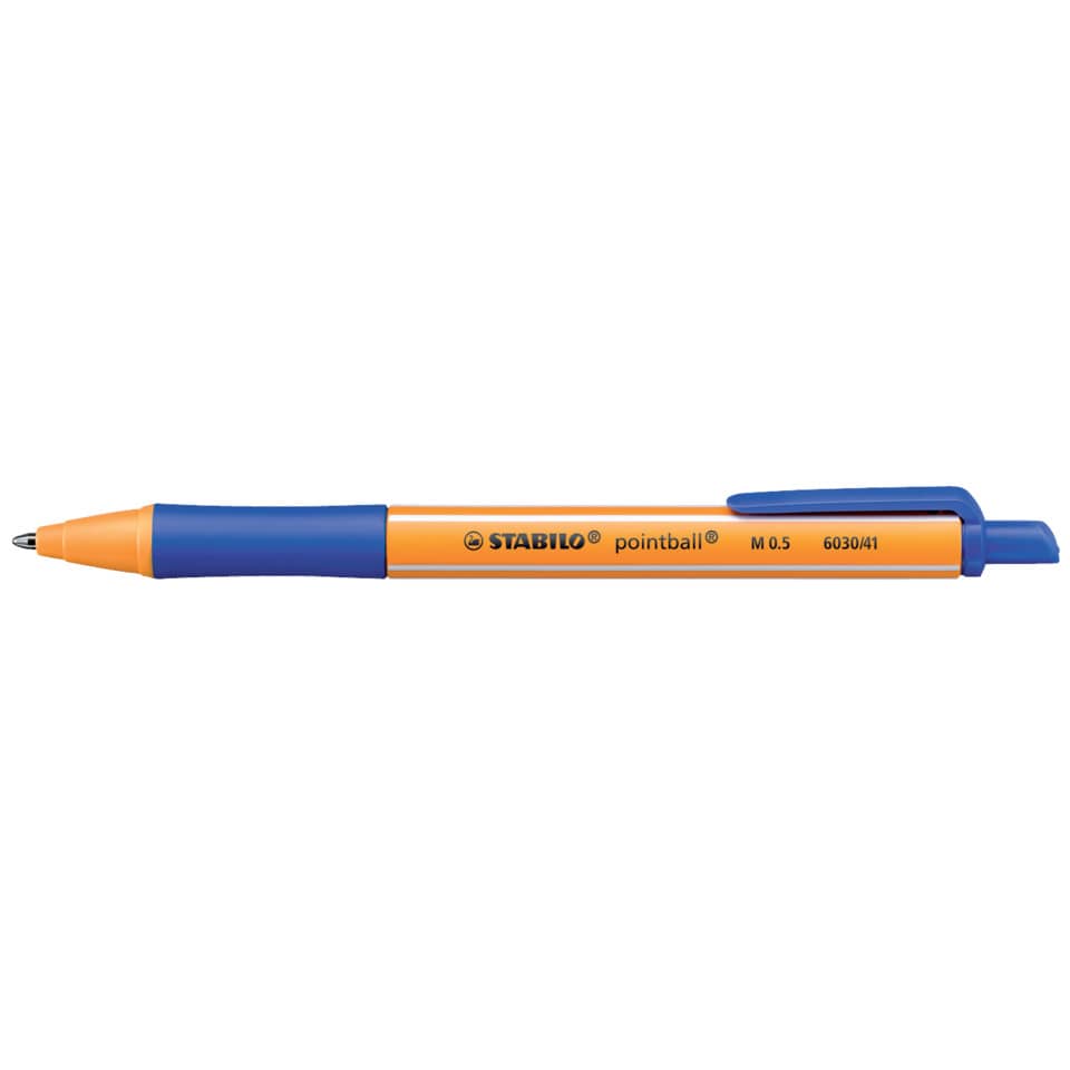 Penna a sfera a scatto Stabilo Pointball  0,5 mm blu 6030/41