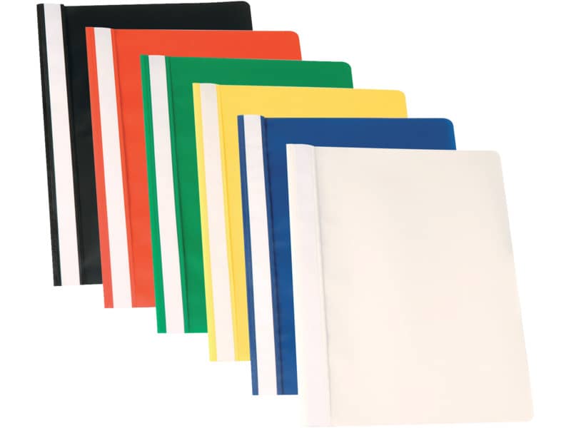 Cartellina ad aghi Q-Connect ppl ecologico A4 bianco KF01656