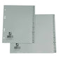 Divisori alfabetici Q-Connect A-Z metà altezza 23x21 cm grigio 24 pagine KF01808