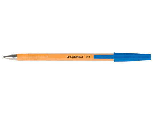 Penna a sfera Q-Connect F blu  conf. da 20 - KF34047