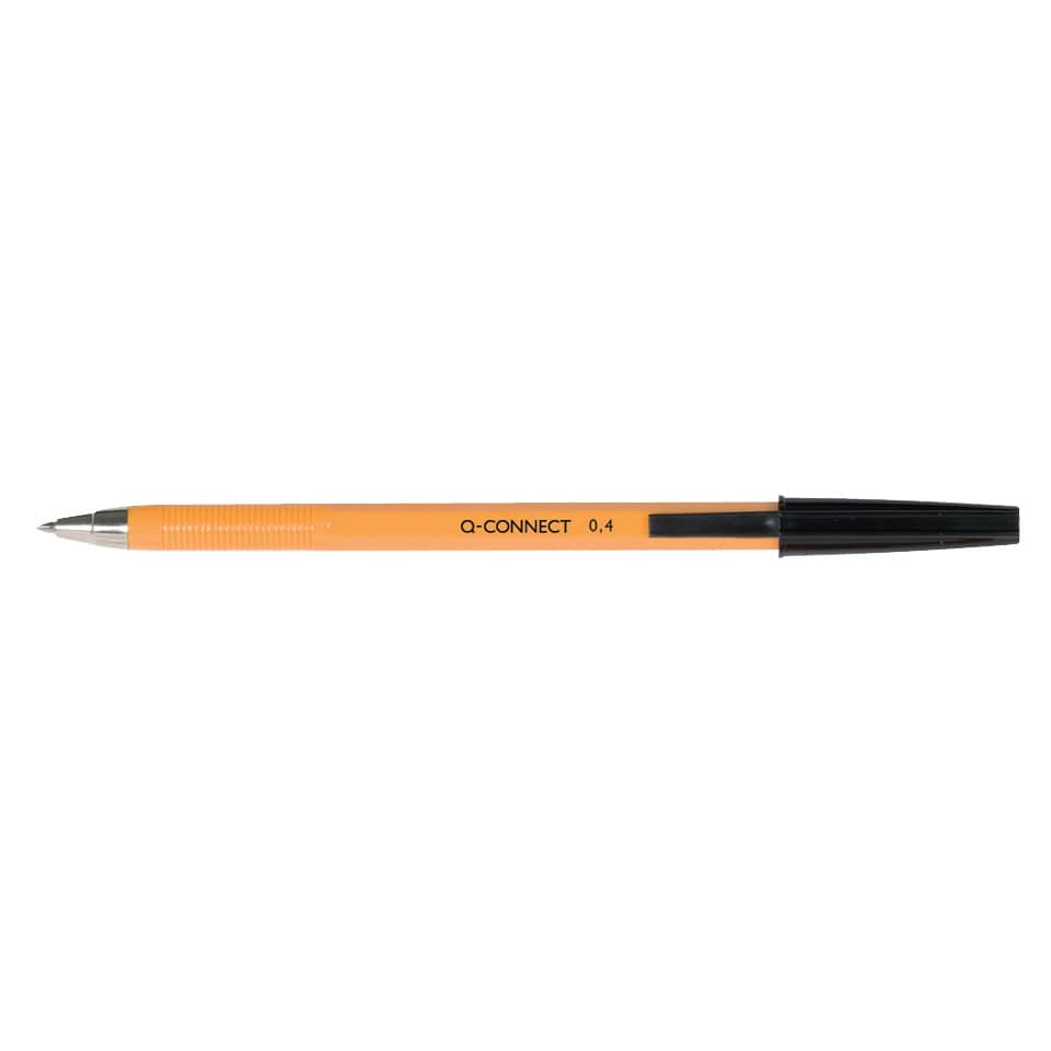 Penna a sfera Q-Connect F nero  conf. da 20 - KF34046