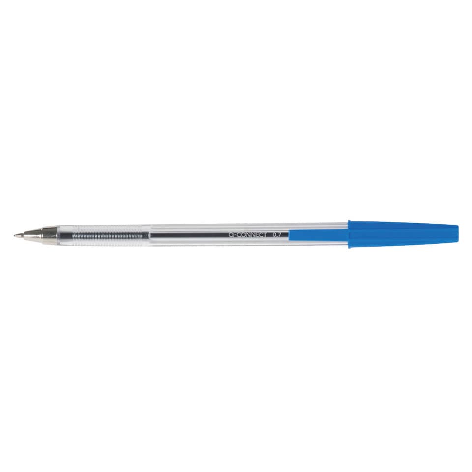 Penna a sfera Q-Connect tratto M - blu conf. 20 pezzi - KF34043