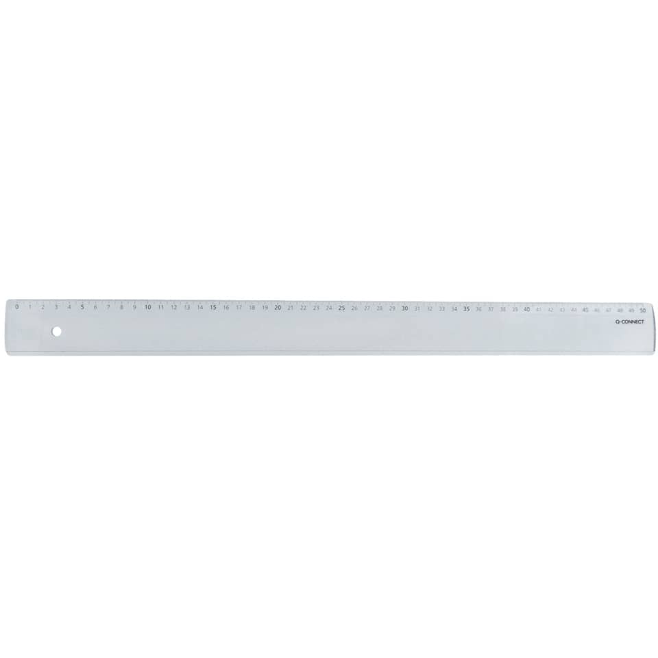 Righello Q-Connect trasparente 50 cm  KF00589