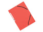 Cartellina a 3 lembi con elastico Q-Connect 24,3x32 cm cartoncino manilla 32x24,3 cm 375 g/m² rosso - KF02165