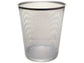Cestino in metallo Q-Connect 19 l h 34,5 cm x diametro 29,5 cm argento KF00849