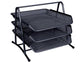 Set 3 Vaschette portadocumenti Q-Connect 27,8x27,5x35 cm nero KF00823