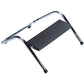 Poggiapiedi con pedana in plastica Q-Connect 35x16x35 cm cromo/nero KF16043