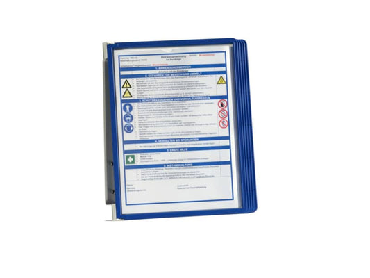 Leggio da parete DURABLE VARIO® WALL 5 pannelli A4 metallo/polipropilene blu 555107