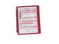 Leggio da parete DURABLE VARIO® WALL 5 pannelli A4 metallo/polipropilene rosso 555103