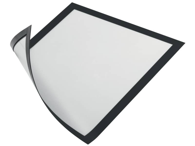 Cornici con pannello magnetico DURABLE DURAFRAME® MAGNETIC A4 PVC rigido nero 236x323 mm  conf. 5 - 486901