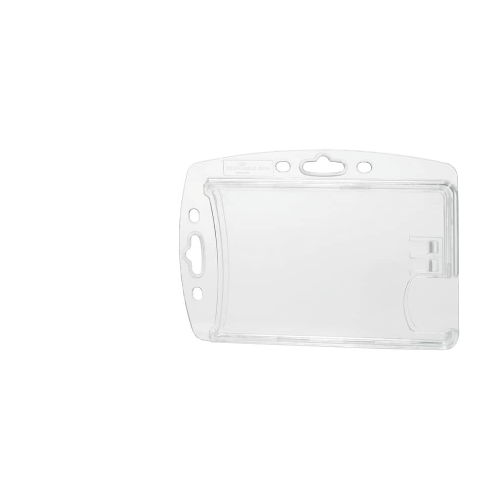 Portabadge rigido DURABLE DUO acrilico trasparente per 2 tessere magnetiche e pass  85x54 mm conf. 10 - 892419