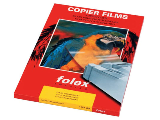 Film per fotocopiatrici monocrom. Folex X-10.0 poliestere traslucido 0,1 mm A4  Conf. 100 pz. - 39100.100.44000