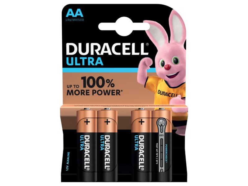 Batterie alcaline Duracell Ultra Power Stilo 1500 AA conf. da 4 - DU0020