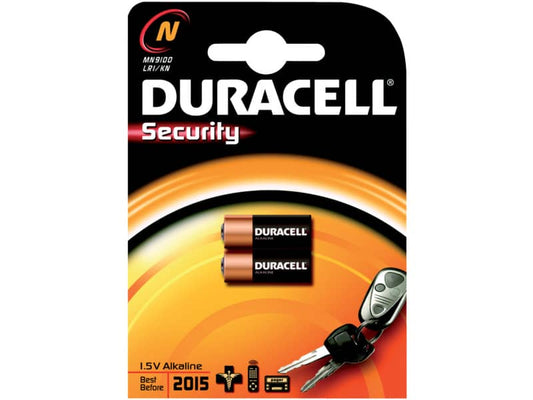 Batterie alcaline Duracell N (MN9100) apri cancello/macchina MN9100 conf. da 2 - DU26