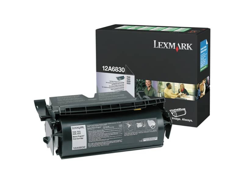 Toner return program Lexmark nero  12A6830