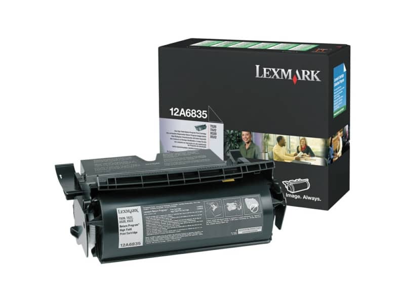 Toner alta resa return program Lexmark nero 12A6835