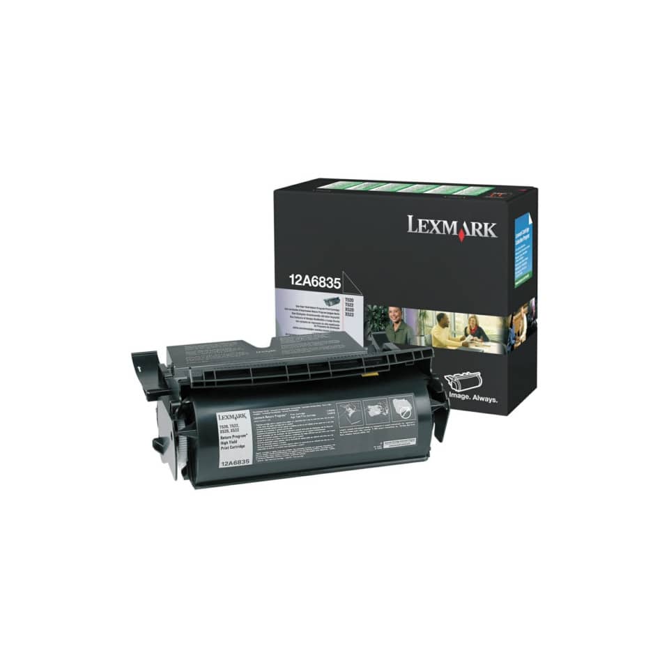 Toner alta resa return program Lexmark nero 12A6835