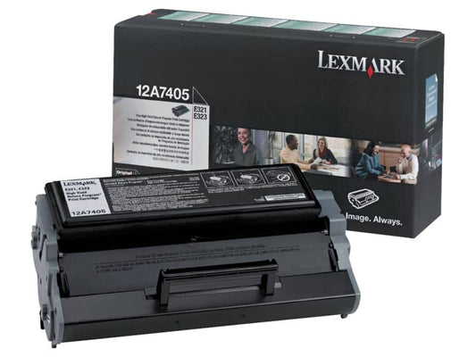 Toner alta resa return program Lexmark nero 12A7405