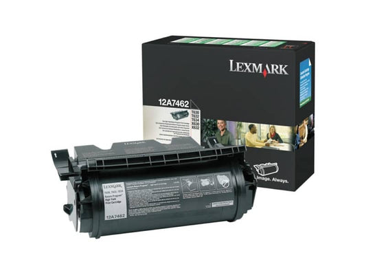 Toner alta resa return program Lexmark nero 12A7462